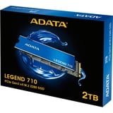 ADATA LEGEND 710 2 TB, Solid state-drev Blå/Guld