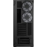 ARCTIC Xtender VG Black (Mirror Glass) Midi Tower Sort, Towerkabinet Sort, Midi Tower, PC, Sort, EATX, Metal, Hærdet glas, Spil