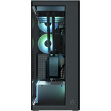 ARCTIC Xtender VG (Mirror Black) Midi Tower Sort, Towerkabinet Sort, Midi Tower, PC, Sort, EATX, Metal, Hærdet glas, Spil