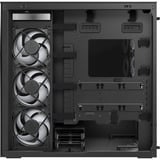 ARCTIC Xtender VG (Mirror Black) Midi Tower Sort, Towerkabinet Sort, Midi Tower, PC, Sort, EATX, Metal, Hærdet glas, Spil