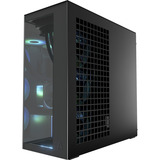 ARCTIC Xtender VG (Mirror Black) Midi Tower Sort, Towerkabinet Sort, Midi Tower, PC, Sort, EATX, Metal, Hærdet glas, Spil