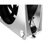 Alphacool Apex Stealth Metal 120mm Lüfter 2000rpm, Sag fan Chrome/Sort