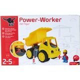 BIG Power-Worker Kipper + Figur, Spil køretøj Gul/grå, Skraldevogn, 2 År, Sort, Gul