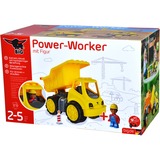 BIG Power-Worker Kipper + Figur, Spil køretøj Gul/grå, Skraldevogn, 2 År, Sort, Gul