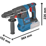 Bosch GBH 18V-26F PROFESSIONAL 980 rpm SDS-plus, Borehammer Blå/Sort, SDS-plus, Sort, Blå, Rød, Børsteløs motor, 2,6 cm, 980 rpm, 2,6 J