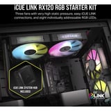 Corsair iCUE LINK RX120 RGB Triple Renoveret, Sag fan Sort