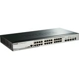 D-Link DGS-1510 Administreret L3 Gigabit Ethernet (10/100/1000) Sort, Switch Administreret, L3, Gigabit Ethernet (10/100/1000), Fuld duplex, Stativ-montering