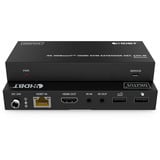 Digitus 4K HDBaseT HDMI KVM Extender Sæt, HDMI-udvidelse forlænger Sort
