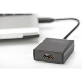 Digitus DA-70841 USB grafisk adapter Sort Sort, 1920 x 1080 pixel, 1080p, Sort, Blister, 220 mm, 160 mm