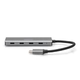 Digitus USB-C 4-porte, USB hub Sølv