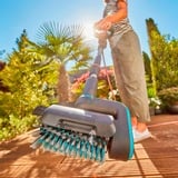 GARDENA Batteri-multirengøringsmiddel AquaBrush Patio 18V P4A, Hårdt gulv rengøringsmiddel grå/Turkis