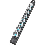 Hazet SmartRail 1/2" topnøglesæt sekskantet, 8 dele Sort