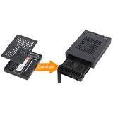 Icy Dock MB741TP-B drevkabinet HDD/SSD kabinet Sort 2.5", Laufwerkstrays Sort, HDD/SSD kabinet, 2.5", SAS, SATA, Sort