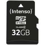 Intenso 3403480 hukommelseskort 32 GB MicroSDHC Klasse 4 32 GB, MicroSDHC, Klasse 4, 20 MB/s, 5 MB/s, Stødresistent, Temperaturbestandigt, Røntgenbestandig