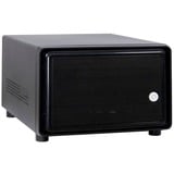 Inter-Tech SC-2100 Small Form Factor (SFF) Sort, Cube sag Sort, Small Form Factor (SFF), PC, Sort, Mini-ITX, Stål, Aktivitet, Alarm, HDD, Netværk, Strøm