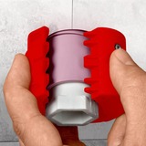 KNIPEX BiX, rørskærer til plastikrør og tætningshylstre Rød/Blå