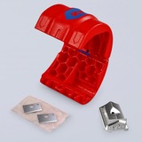 KNIPEX BiX, rørskærer til plastikrør og tætningshylstre Rød/Blå