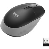 Logitech M190 mus Ambidextrous RF trådløst Optisk 1000 dpi Sort/grå, Ambidextrous, Optisk, RF trådløst, 1000 dpi, Sort, Grå