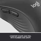 Logitech Signature M650 mus Højre hånd RF trådløs + Bluetooth Optisk 2000 dpi grafit, Højre hånd, Optisk, RF trådløs + Bluetooth, 2000 dpi, Grafit