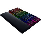 Razer RZ03-03941100-R3G1 tastatur USB QWERTZ Tysk Sort, Gaming-tastatur Sort, DE-layout, Razer Clicky Optisk (Lilla), Tenkeyless (80 - 87%), USB, Mekanisk, QWERTZ, RGB LED, Sort