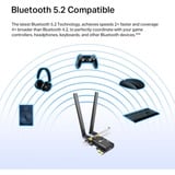 TP-Link Archer TX55E WLAN / Bluetooth 2402 Mbit/s, Wi-Fi-adapter Trådløs, PCI Express, WLAN / Bluetooth, Wi-Fi 6 (802.11ax), 2402 Mbit/s, Sort