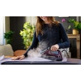 Tefal Smart Protect Plus FV6870 Tør & dampstrygejern Durilium Airglide-sålplade 2800 W Rød grå/mørk rød, Tør & dampstrygejern, Durilium Airglide-sålplade, 2 m, 260 g/min, Rød, 40 g/min