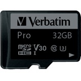 Verbatim Pro 32 GB MicroSDHC UHS Klasse 10, Hukommelseskort 32 GB, MicroSDHC, Klasse 10, UHS, 90 MB/s, 45 MB/s