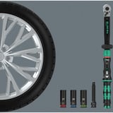 Wera Click-Torque Lock C 3 KFZ-hjulskiftesæt 1, 6 dele, Momentnøgle 