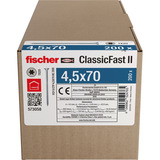 fischer Spånpladeskrue ClassicFast II 4,5x70 forsænket TX 