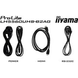 iiyama LH5560UHS-B2AG, Offentlig visning Sort (mat)