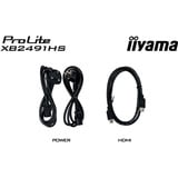 iiyama ProLite XB2491HS-B1, LED-skærm Sort (mat)