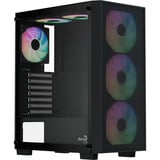 Aerocool B509A Flow-G-BK-v1, med strømforsyning Aero 650, Towerkabinet Sort