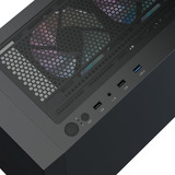 Aerocool B509A Flow-G-BK-v1, med strømforsyning Aero 650, Towerkabinet Sort