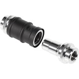 Alphacool ES Schnellverschluss BLH1A PushIn Sæt IG-IG, Forbindelse Sort (mat)/Chrome