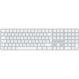 Apple Magic Keyboard med Touch ID og numerisk tastatur Sølv/Hvid, Layout i Storbritannien