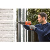 BLACK+DECKER BEHS01K-QS, Borehammer Sort/Orange