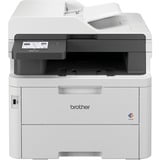 Brother MFC-L3740CDW Multifunktionsprinter LED A4 600 x 2400 dpi 18 sider pr. minut Wi-Fi Lys grå, LED, Farveudskrivning, 600 x 2400 dpi, A4, Direkte udskrivning, Sort, Hvid