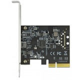 DeLOCK 89036 interface-kort/adapter Intern PCIe, USB 3.2 Gen 2 (3.1 Gen 2), USB-controlleren PCIe, PCIe, USB 3.2 Gen 2 (3.1 Gen 2), Lavprofil, PCIe 3.0, Rustfrit stål, PC