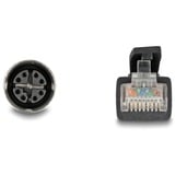 DeLOCK M12 kabel X-kodet 8-polet hunstik > RJ-45 stik, Cat.5e S/FTP Sort