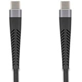 DeLOCK USB 2.0 kabel, USB-C stik > USB-C stik med forlænget bøjebeskyttelse Sort