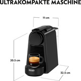 DeLonghi Essenza Mini EN85.B, Kapsel maskine Sort, Kapsel kaffemaskine, 0,6 L, Kaffekapsel, 1150 W, Sort