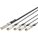 Digitus 40G QSFP+ til 4XSFP+ Direct Attach kabel 5m 