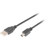 Digitus AK-300108-018-S, Kabel Sort