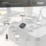 Digitus All-in-One UPS, 600VA/360Watt Sort