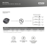 Digitus All-in-One UPS, 600VA/360Watt Sort