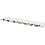 Digitus CAT 6A, klasse EA høj tæthed patchpanel, 24 porte, Patch Panel grå