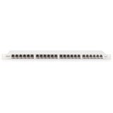 Digitus CAT 6A, klasse EA høj tæthed patchpanel, 24 porte, Patch Panel grå