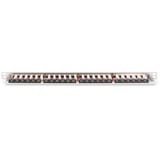 Digitus CAT 6A, klasse EA høj tæthed patchpanel, 24 porte, Patch Panel grå