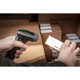 Digitus DA-8100 Håndholdt stregkodelæser 1D Lineær Sort, Stregkodescanner grå/Sort, Håndholdt stregkodelæser, 1D, Lineær, Codabar, Code 128, Code 32, Code 39, Code 93, EAN 128, EAN-13, EAN-8, GS1 DataBar, GS1-128..., -45 - 45°, 30 cm