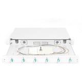 Digitus Fiberoptisk samleboks, 1U, udstyret, 6x LC DX, OM3, Splejse boks 